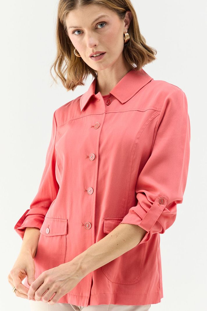 Chaqueta Tencel coral Ma Griffe 17502224059133-1