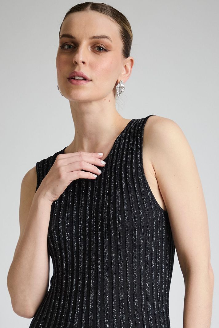 Vestido Tejido Lurex Negro Ash 13407224052102-1