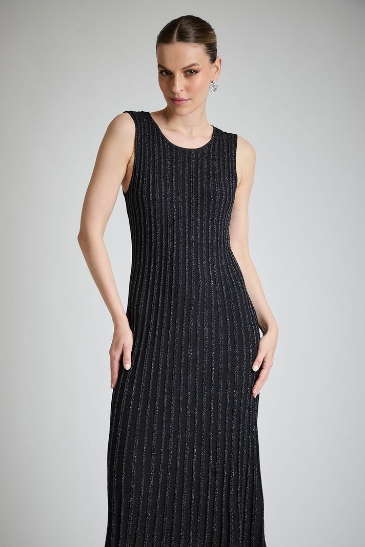 Vestido Tejido Lurex Negro Ash 13407224052102-2
