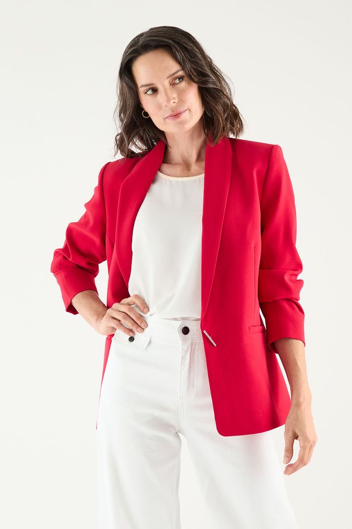 Blazer Solapa Continua fucsia Ma Griffe 16002125051116-4