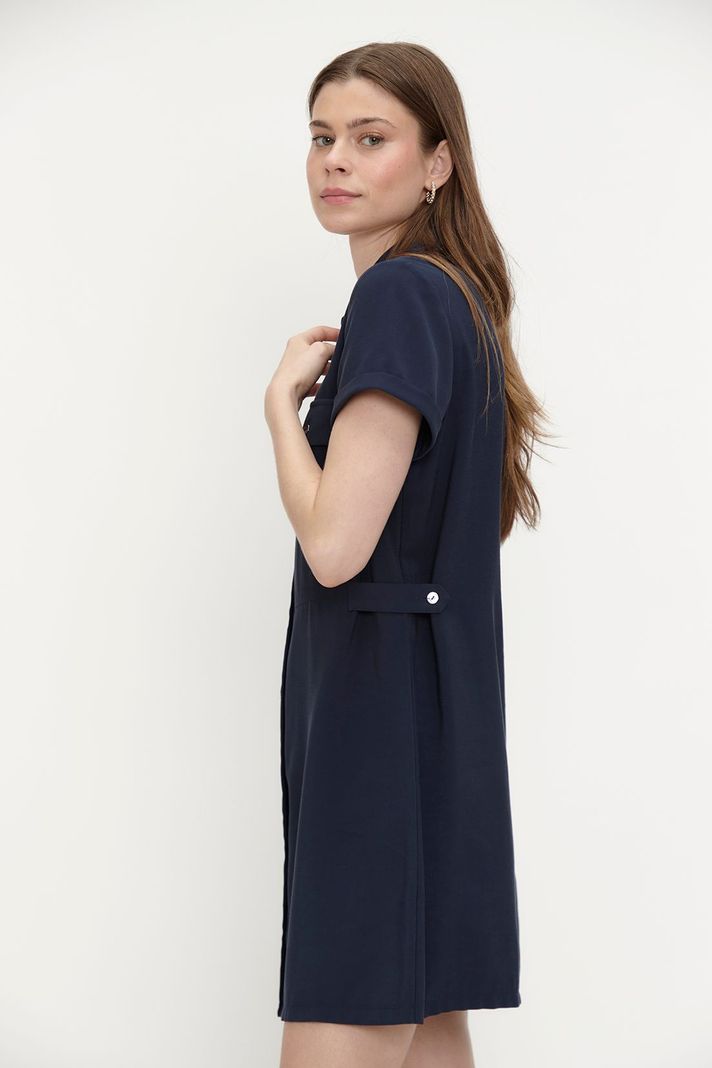 Vestido Liso Camisero Azul Ash 13007224005104-3