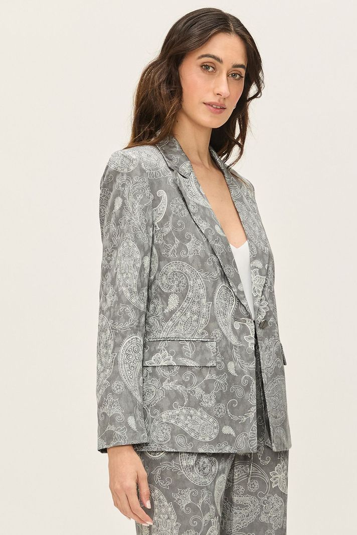 Blazer Estampado Gris Ash 16107224001113-3
