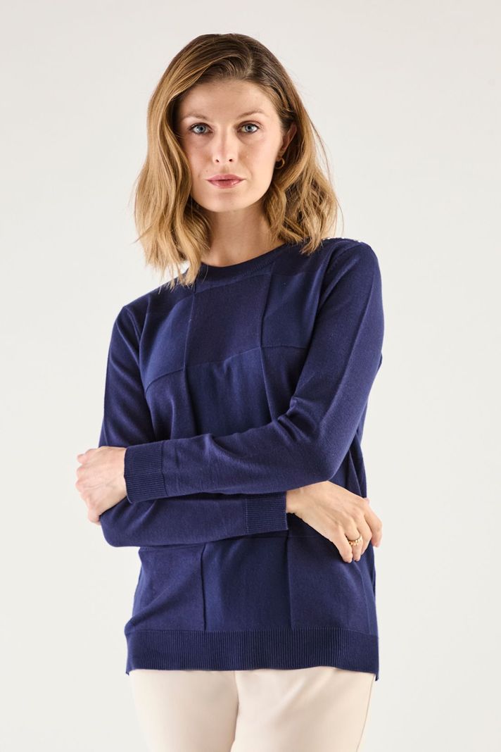 Sweater Liso Azul 18104125003104-0