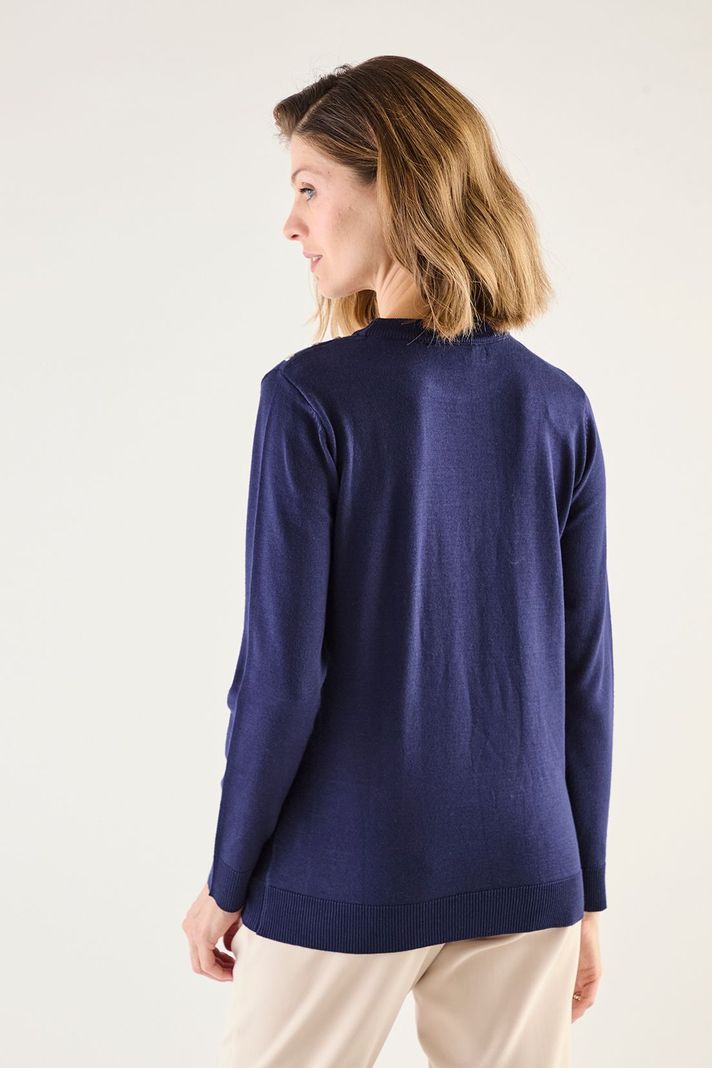 Sweater Liso Azul 18104125003104-2
