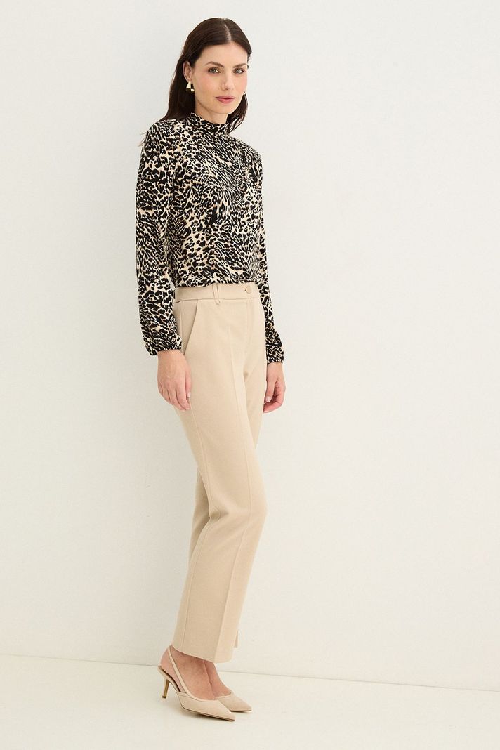 Polera Cuello Alto Estampada Beige 14302125005106-3
