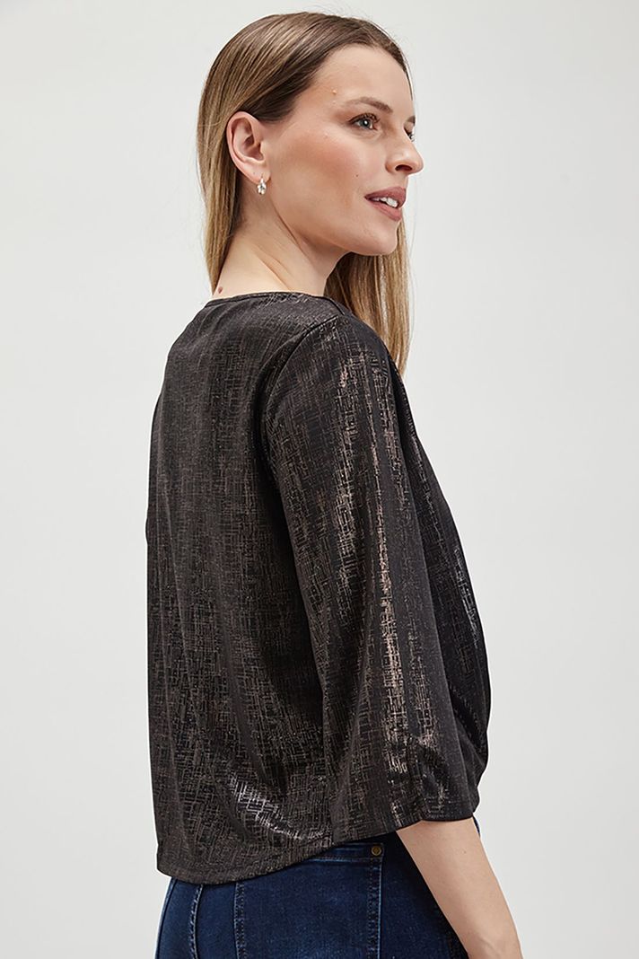 Polera Efecto Folia Negro Ash 14207224053102-4