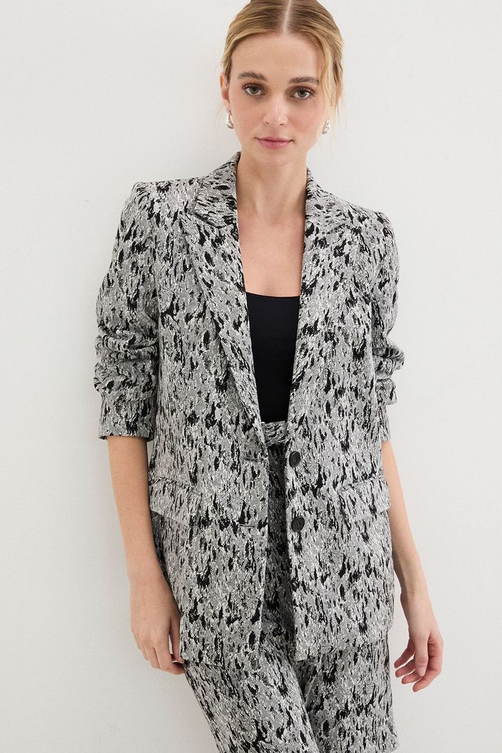 Blazer Print Negro 16107125051102-0