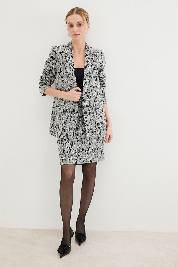 Blazer Print Negro 16107125051102-1