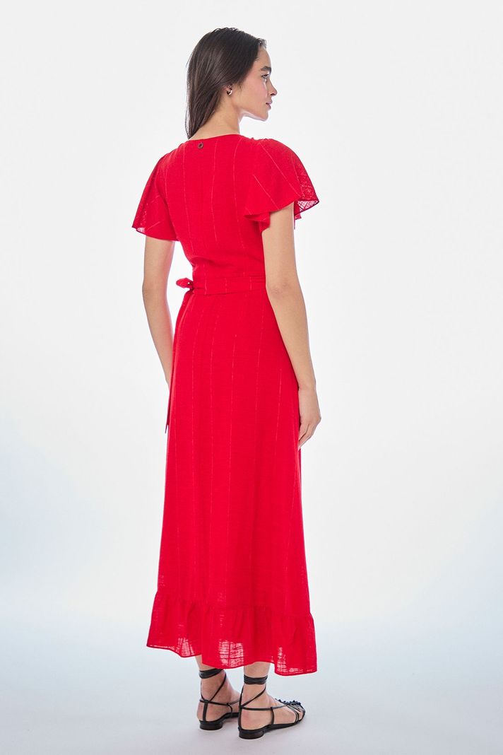 Vestido Liso Largo Rojo iO 13420224052103-3