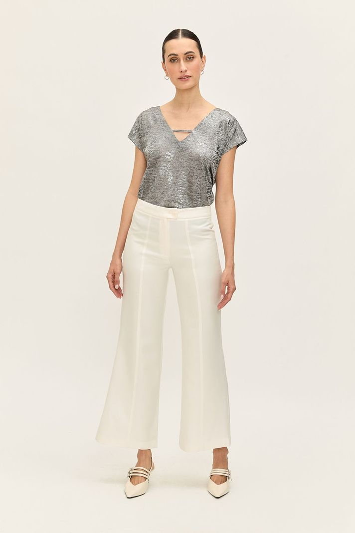 Pantalon Liso Flare Blanco Ash 11007224059105-0