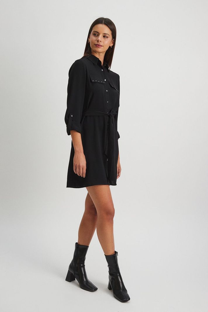 Vestido Liso Negro Ash 13007224002102-0