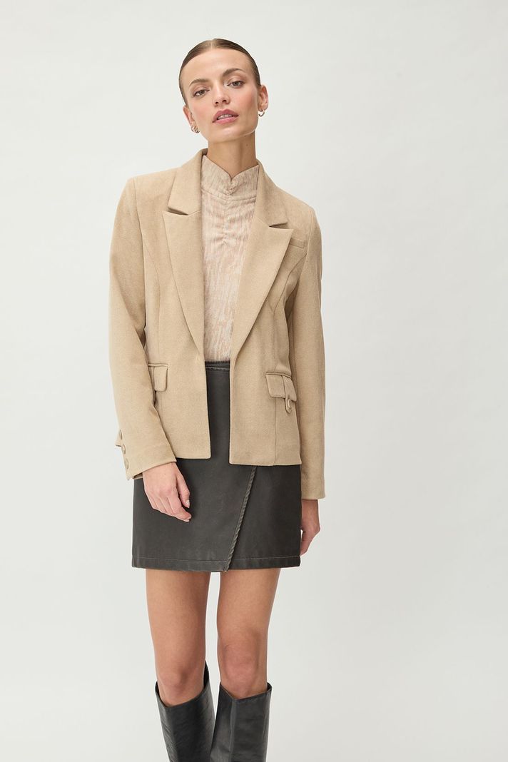 Blazer Liso Beige 16020125058106-0
