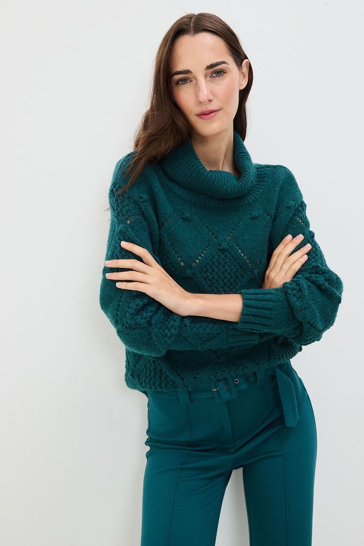 Sweater Liso Verde Oliva 18104125005107-0