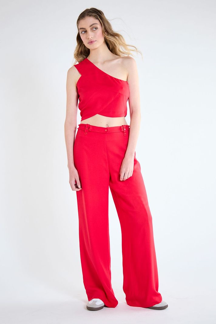 Pantalon Liso Rojo iO 11020125004103-0
