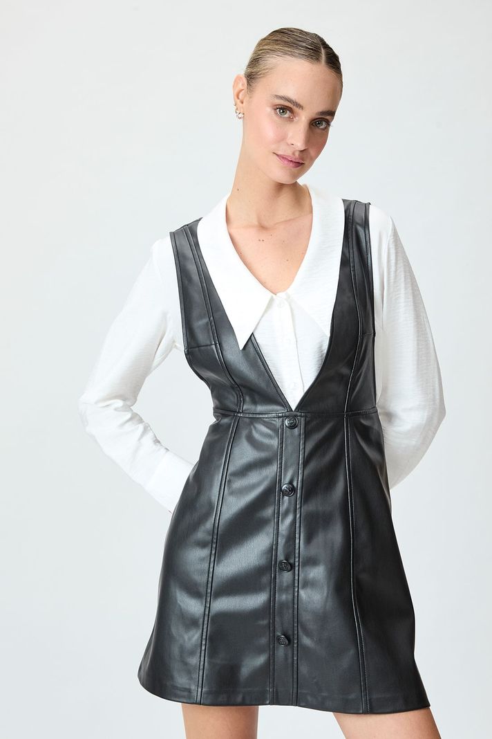 Vestido Liso Negro iO 13020125051102-2