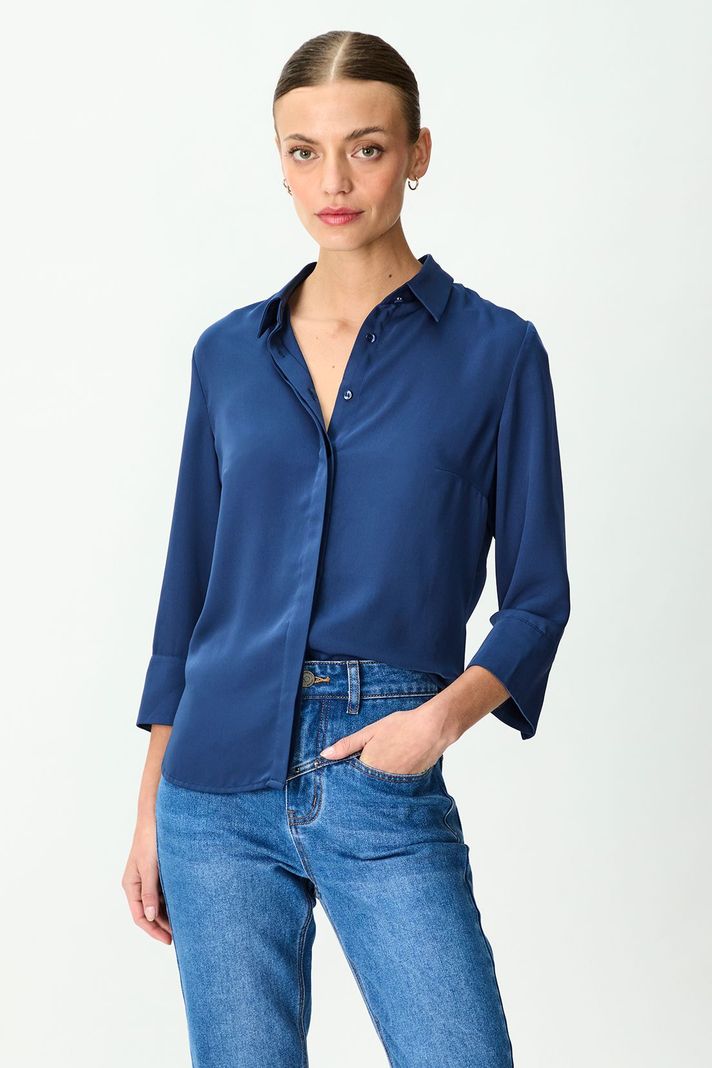 Blusa Lisa Azul 14020125006104-0