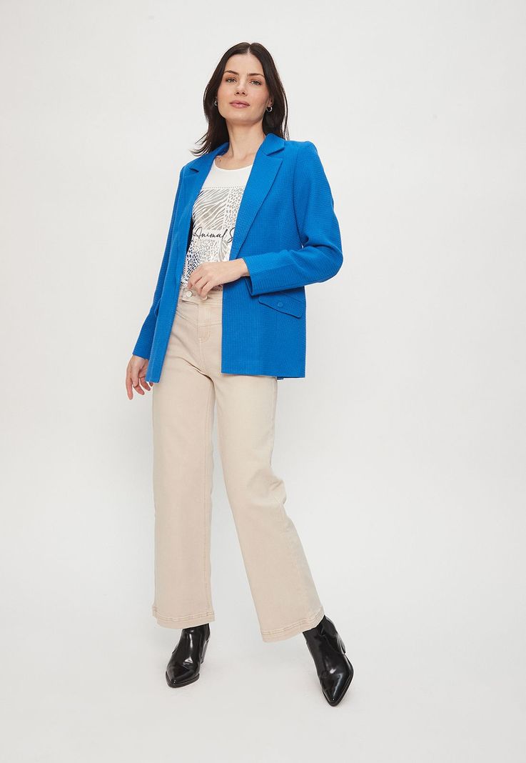 Blazer Liso Azul Ash 16007224050134-0
