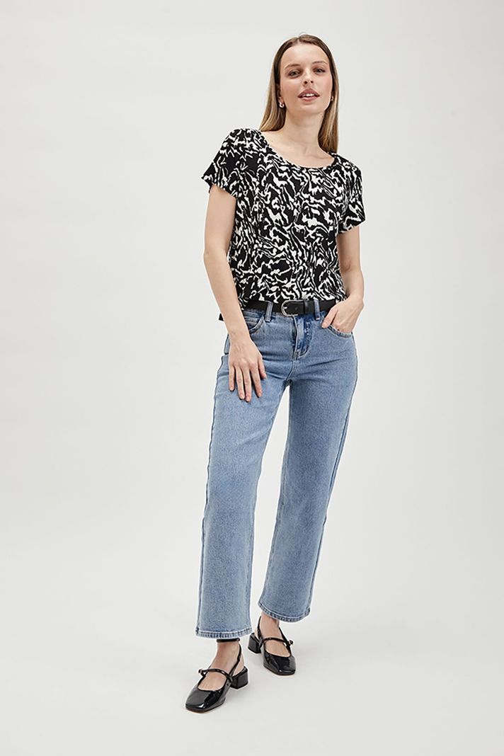 Polera Estampada Negro Ash 14307224052102-3