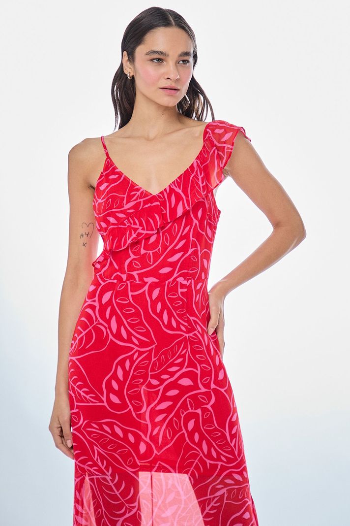 Vestido Fantasia Largo Rojo iO 13520224003103-2