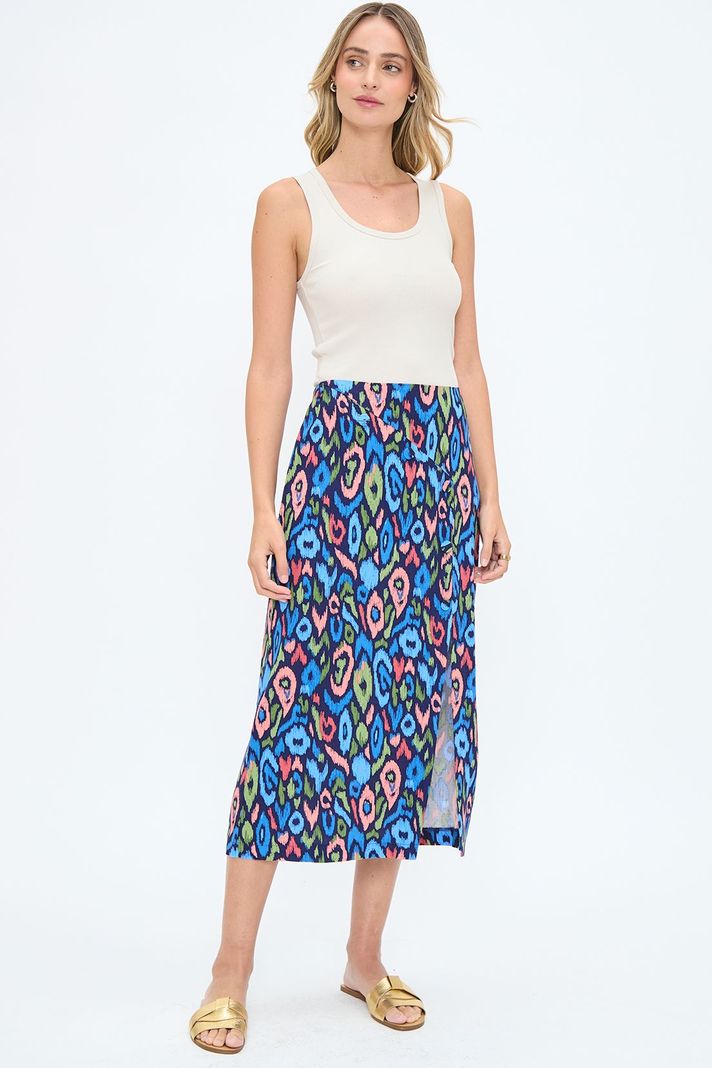 Falda Fantasia Larga Azul iO 12420224050134-0