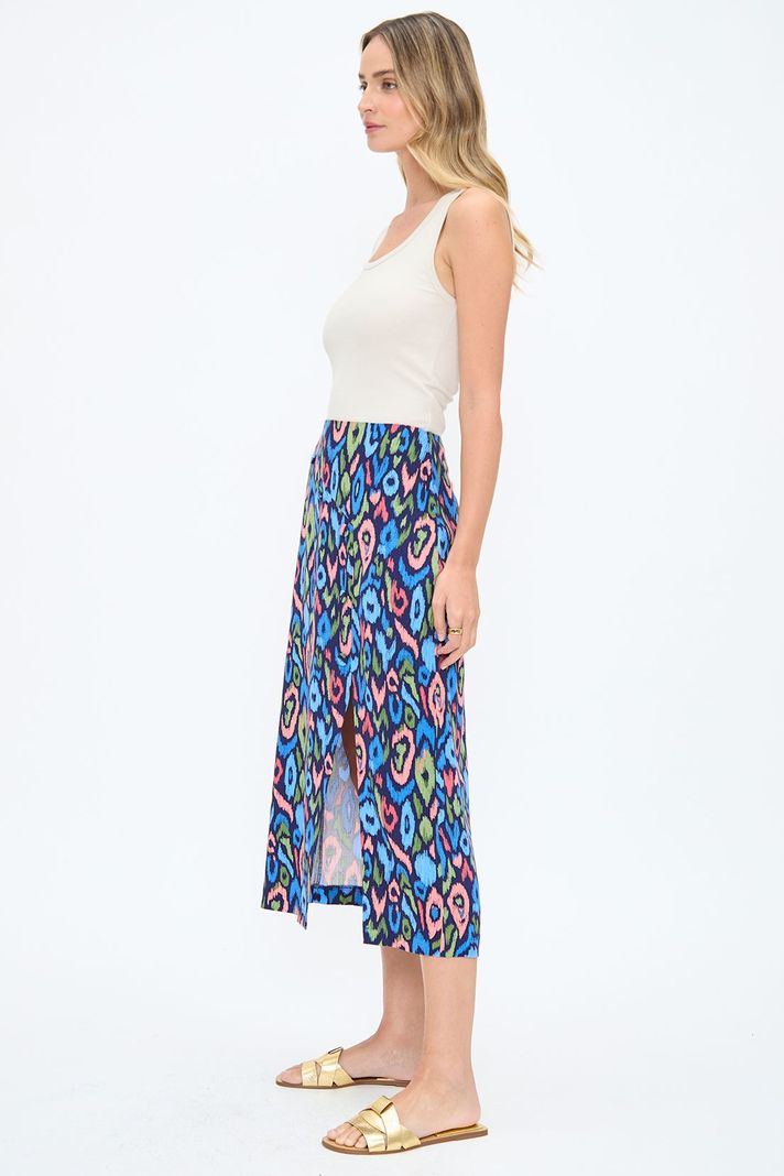 Falda Fantasia Larga Azul iO 12420224050134-3