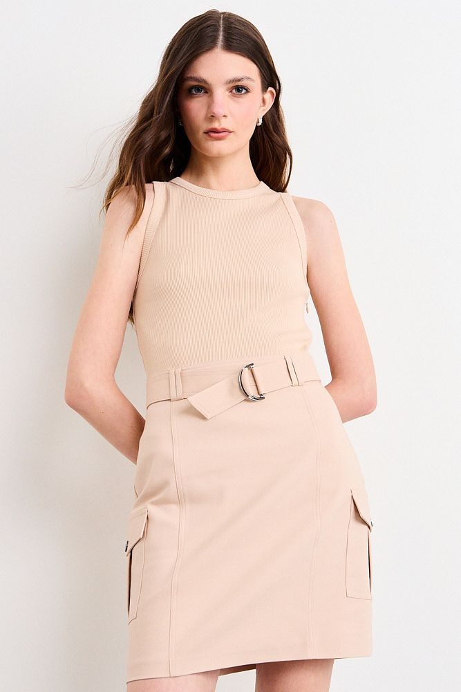 Vestido Corto Beige Io 13020226052106... a $30.990
