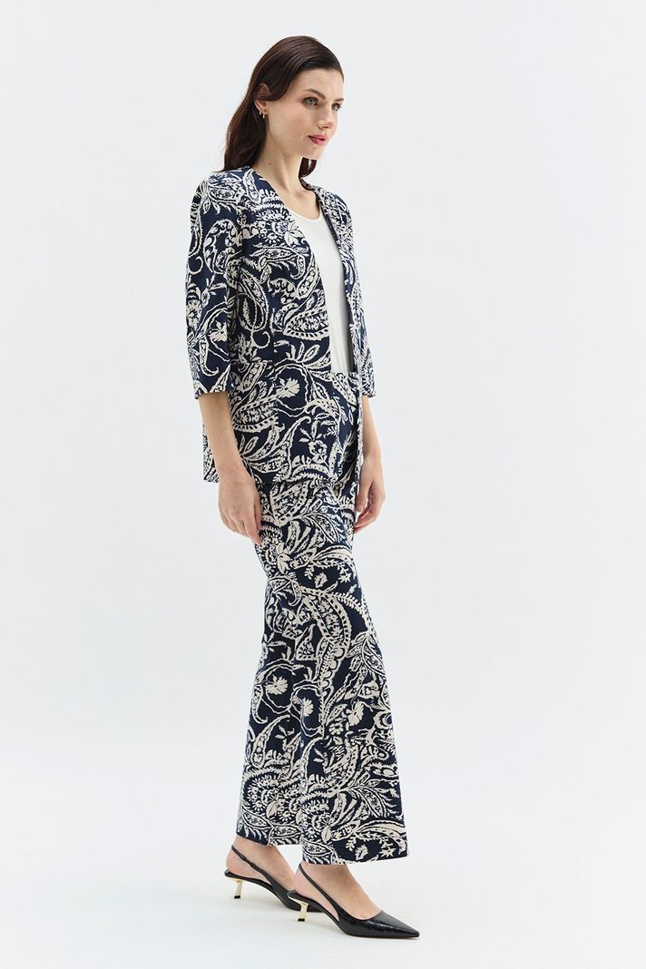 Blazer Estampado Azul Ma Griffe 16102224001104-2