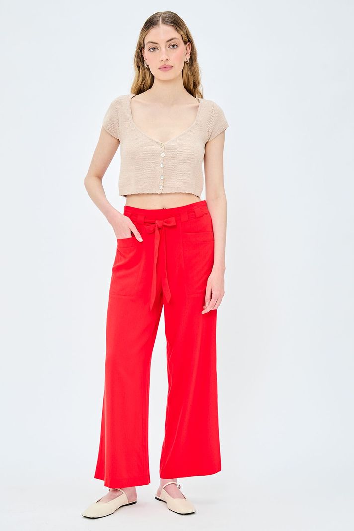 Pantalon Liso Rojo iO 11020224056103-0
