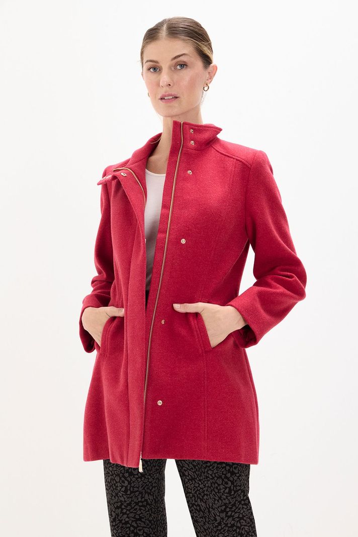 Chaqueton Cuello Alto De Muflon Rojo 17202125005103-0