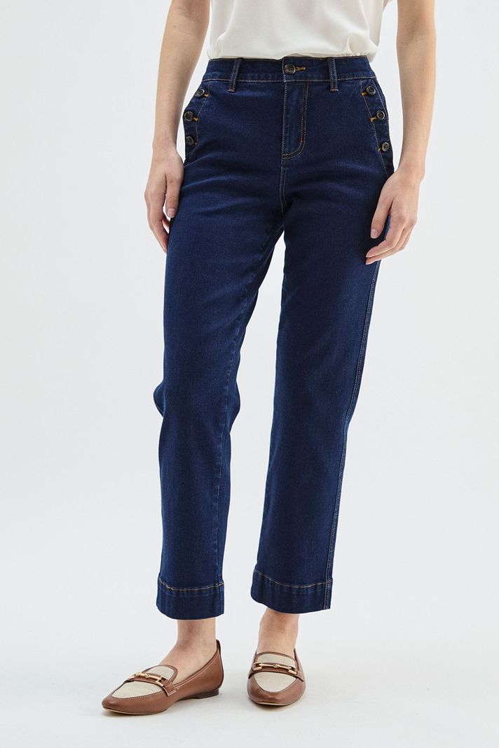 Jeans Crop Azul Ma Griffe 11302125001104-1