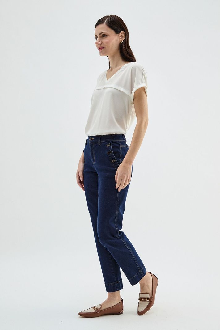 Jeans Crop Azul Ma Griffe 11302125001104-3