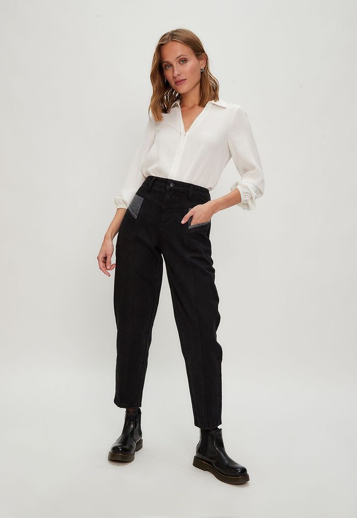 Jeans Liso Negro iO 11320224053102-0