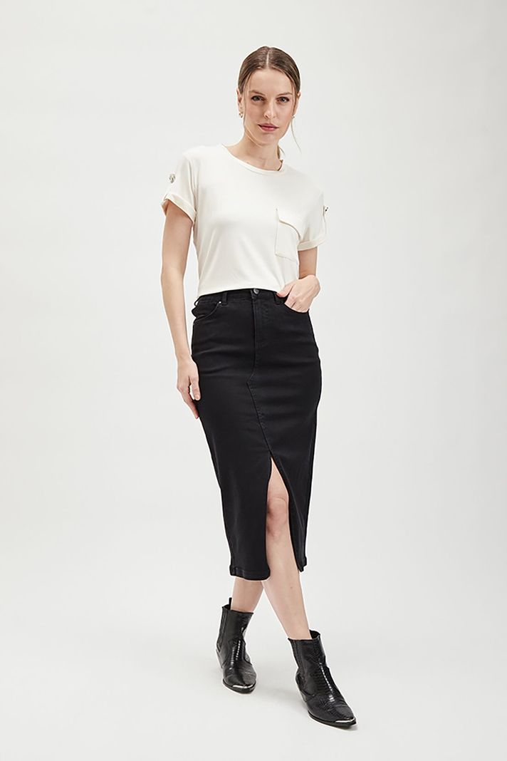 Falda Denim Negro Ash 12807224001102-0