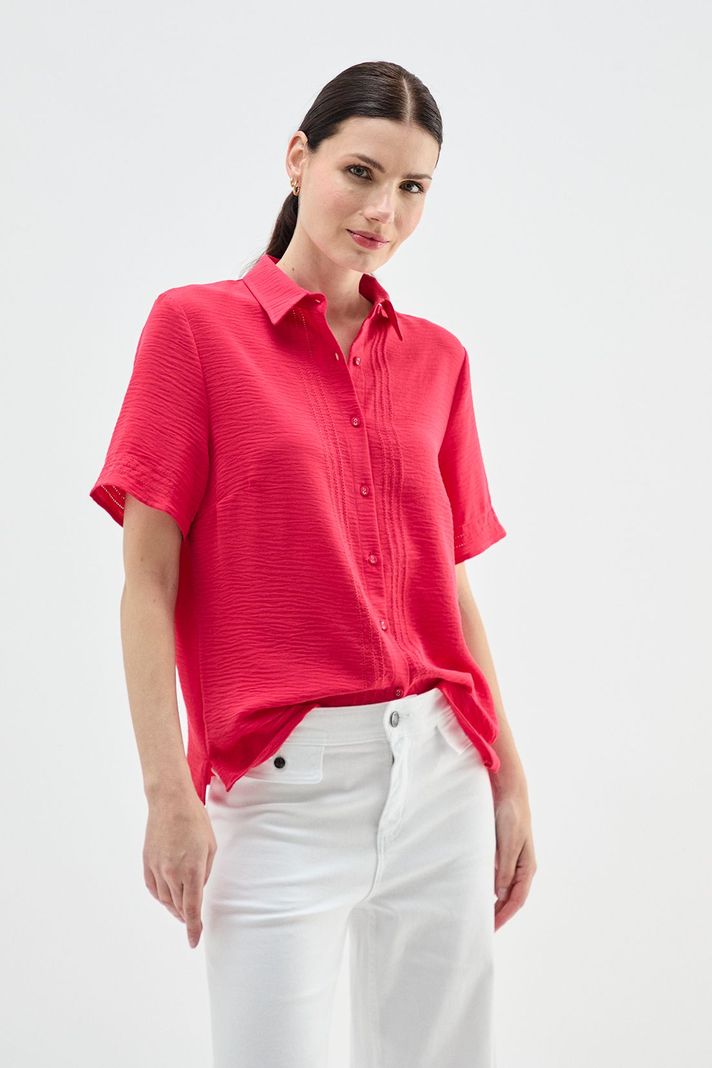 Blusa Camisera Abotonada fucsia Ma Griffe 14002224006116-1