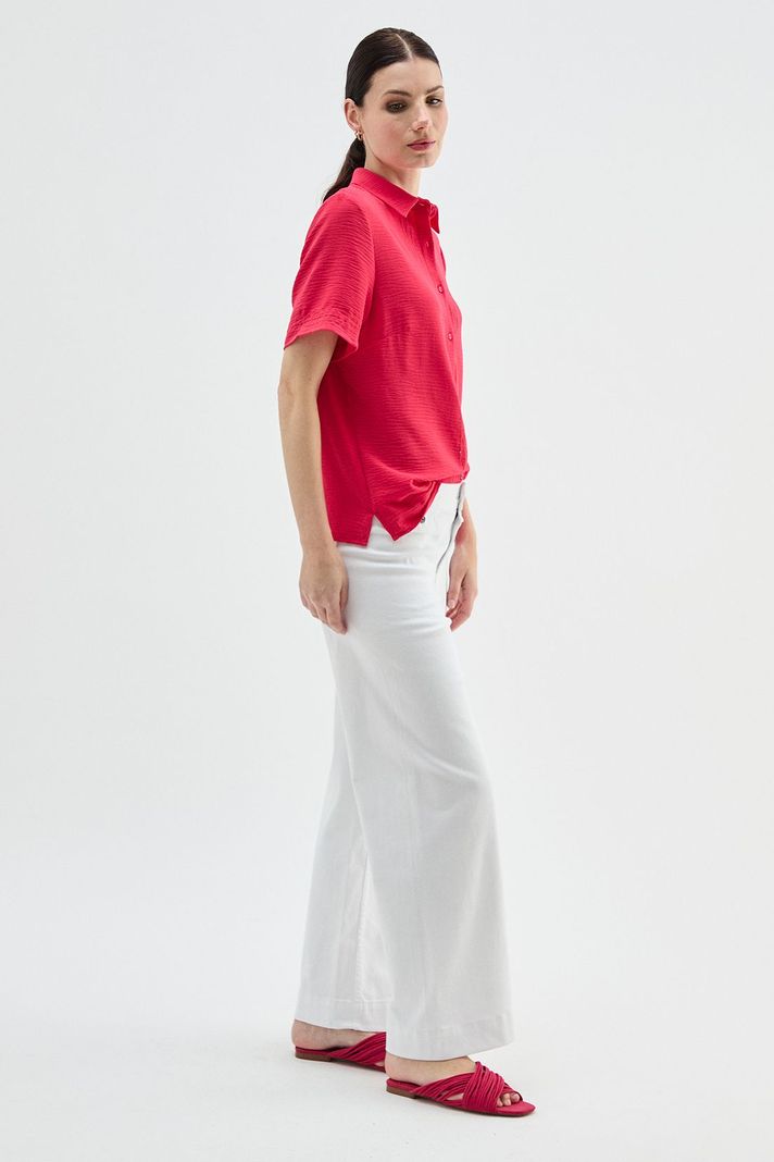 Blusa Camisera Abotonada fucsia Ma Griffe 14002224006116-2