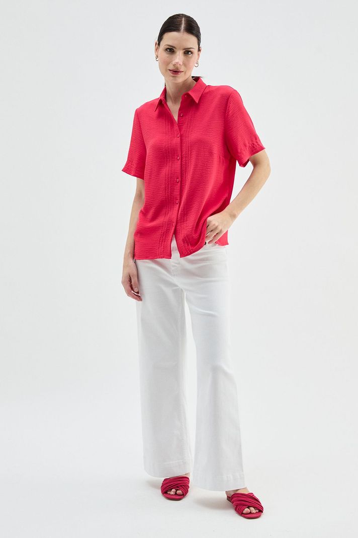 Blusa Camisera Abotonada fucsia Ma Griffe 14002224006116-4
