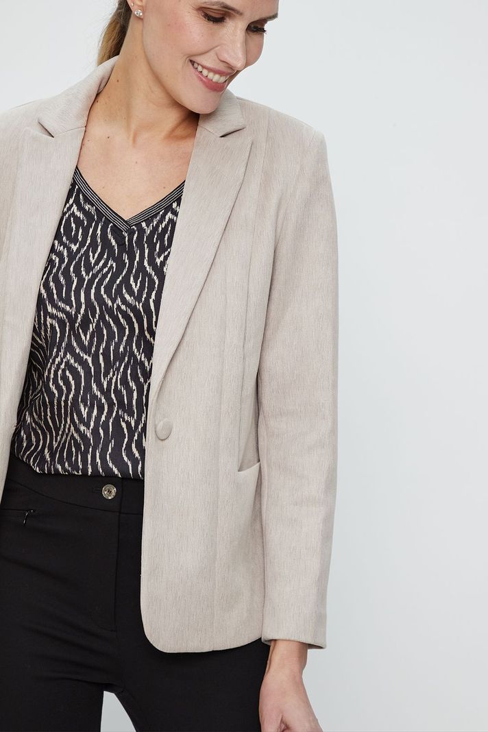 Blazer Fantasia Beige Ma Griffe 16102224050106-2