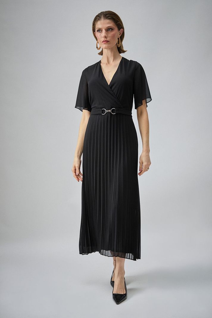Vestido Coctail Largo Negro Ma Griffe 13002224100102-0