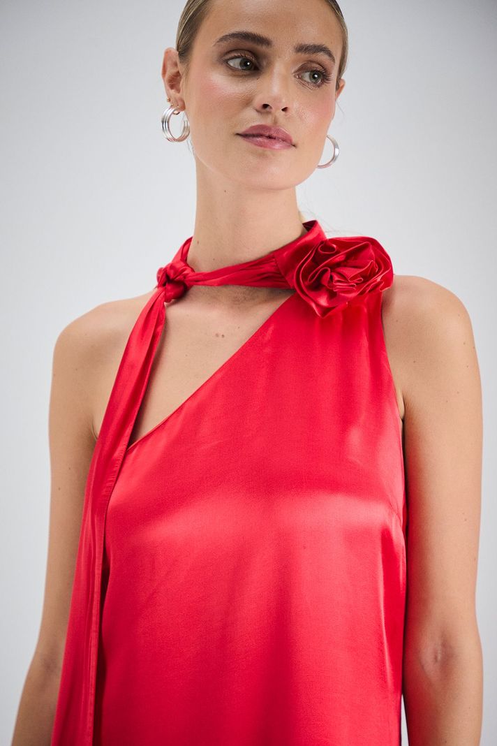Vestido Liso Largo Rojo iO 13420224056103-1