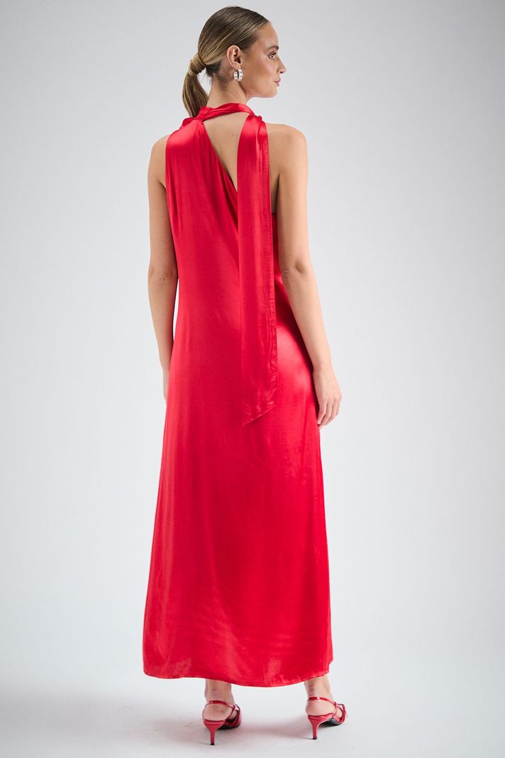 Vestido Liso Largo Rojo iO 13420224056103-4