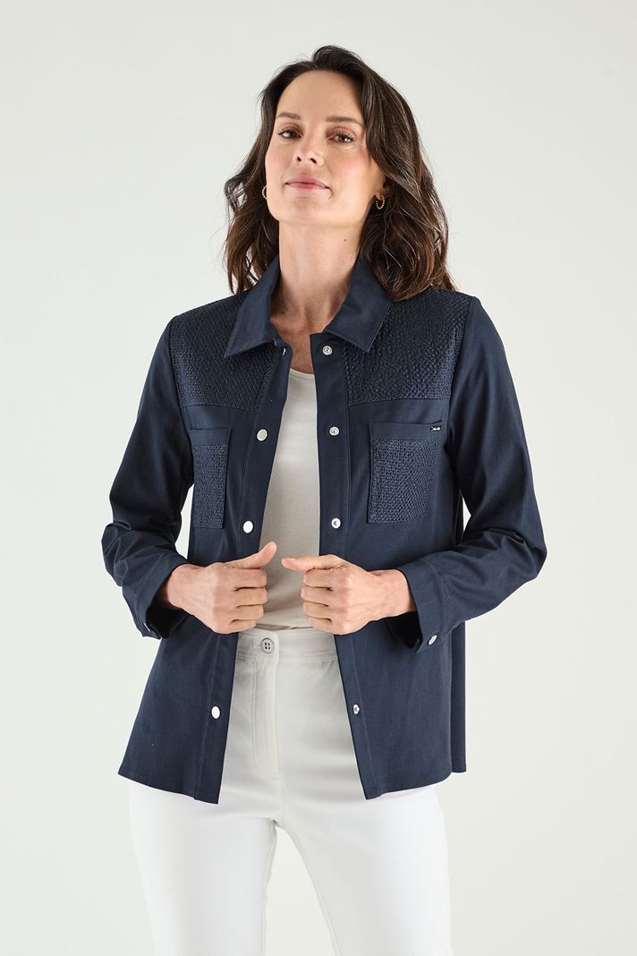 Chaqueta Sobrecamisa Azul Ma Griffe 17502125001104-4