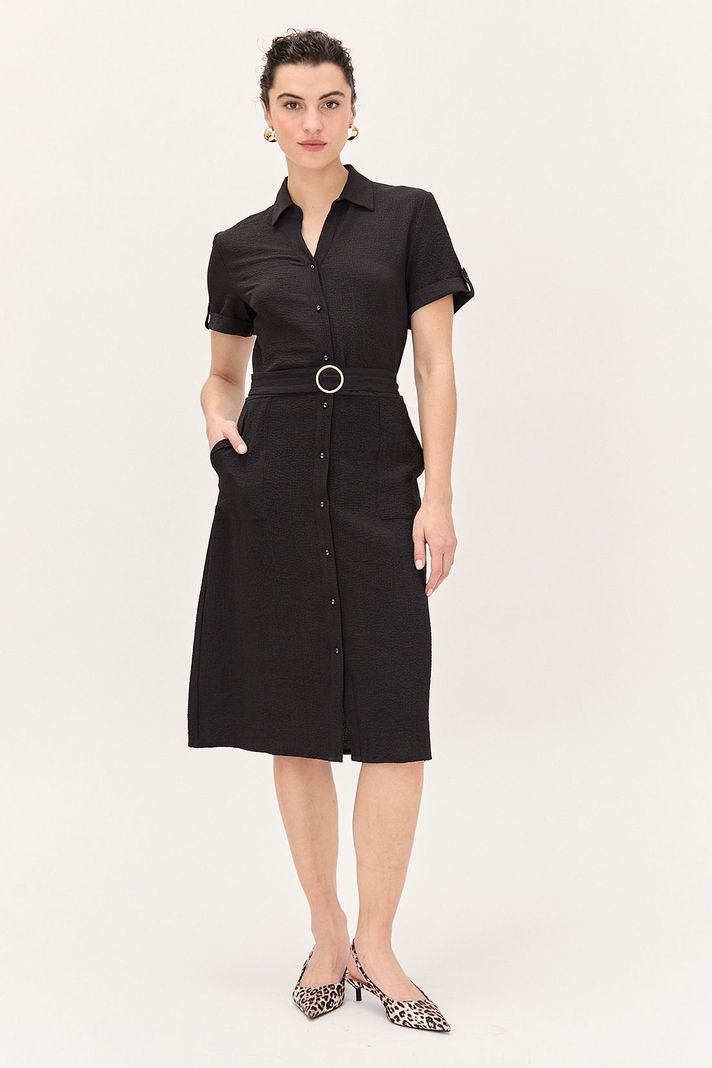 Vestido Camisero Negro Ma Griffe 13002224003102-0