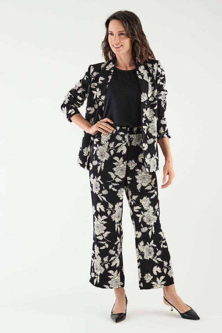 Blazer Estampado Negro Ma Griffe 16102125050102-0