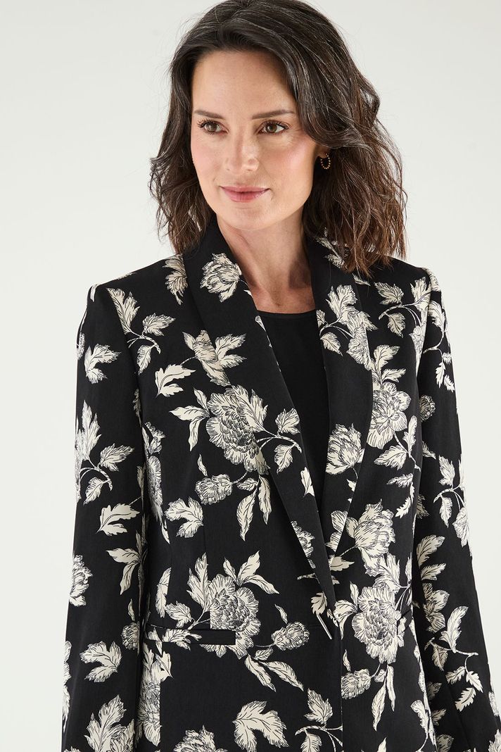 Blazer Estampado Negro Ma Griffe 16102125050102-1