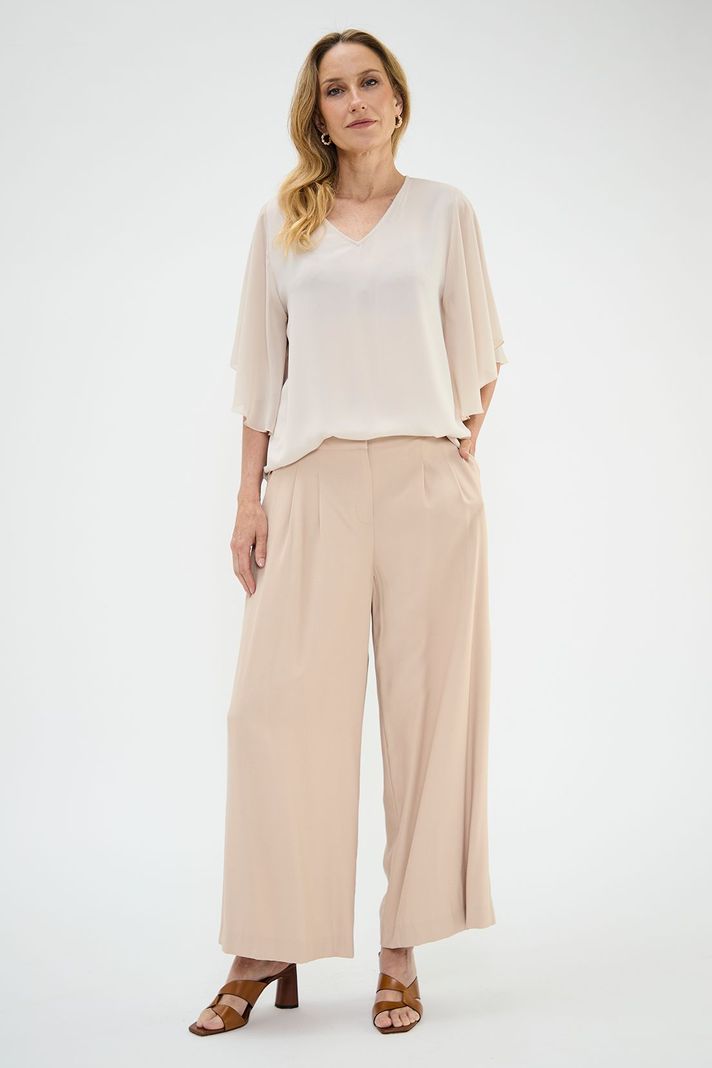 Blusa Tipo Capa Beige Ma Griffe 14002224067106-4
