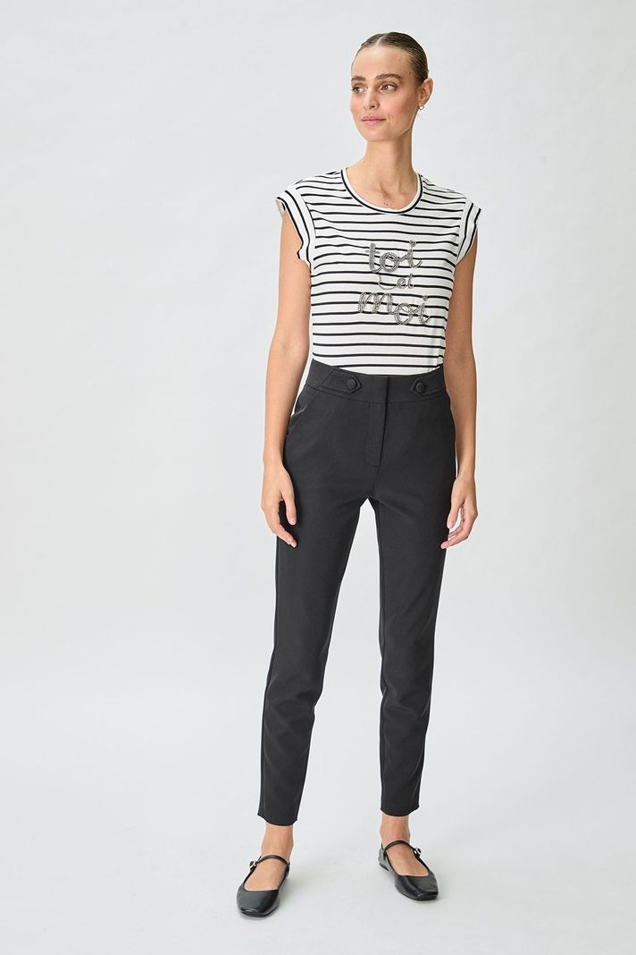 Pantalon Liso Negro iO 11020125005102-0