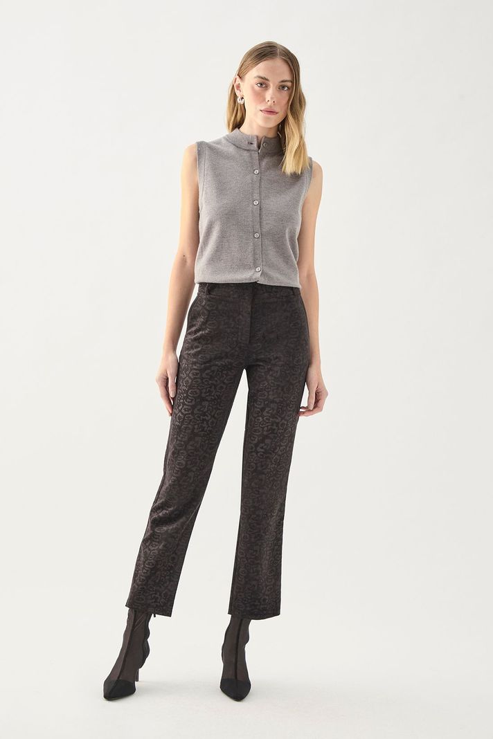 Pantalon Fit Pitillo Gris 11007125056163-0