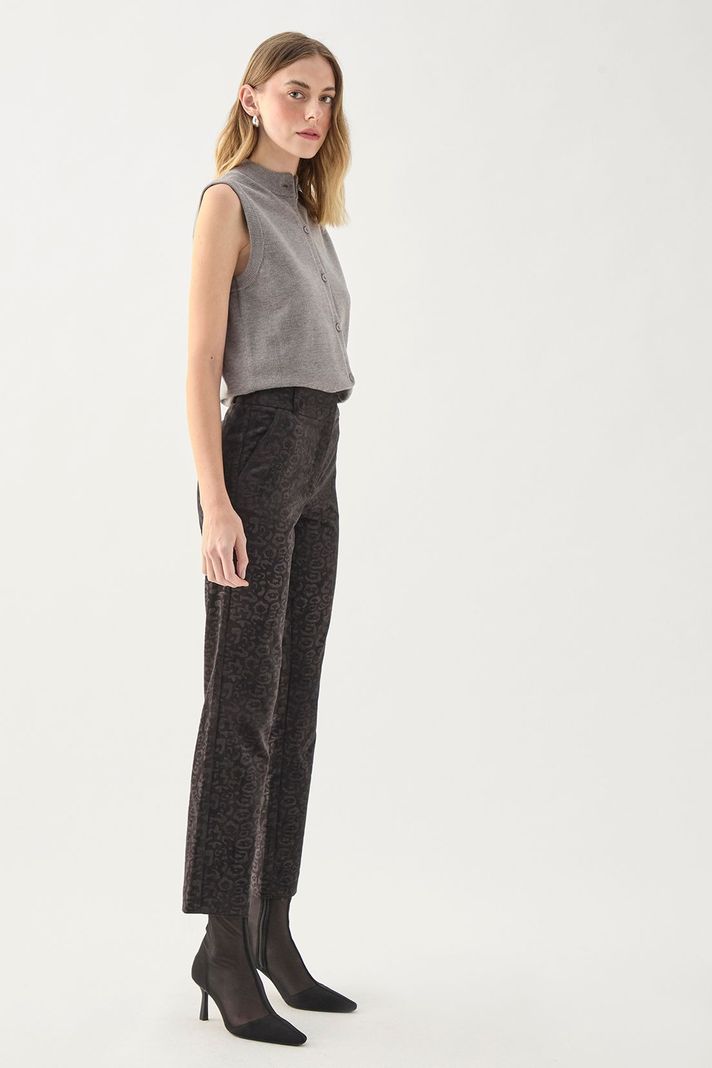 Pantalon Fit Pitillo Gris 11007125056163-3