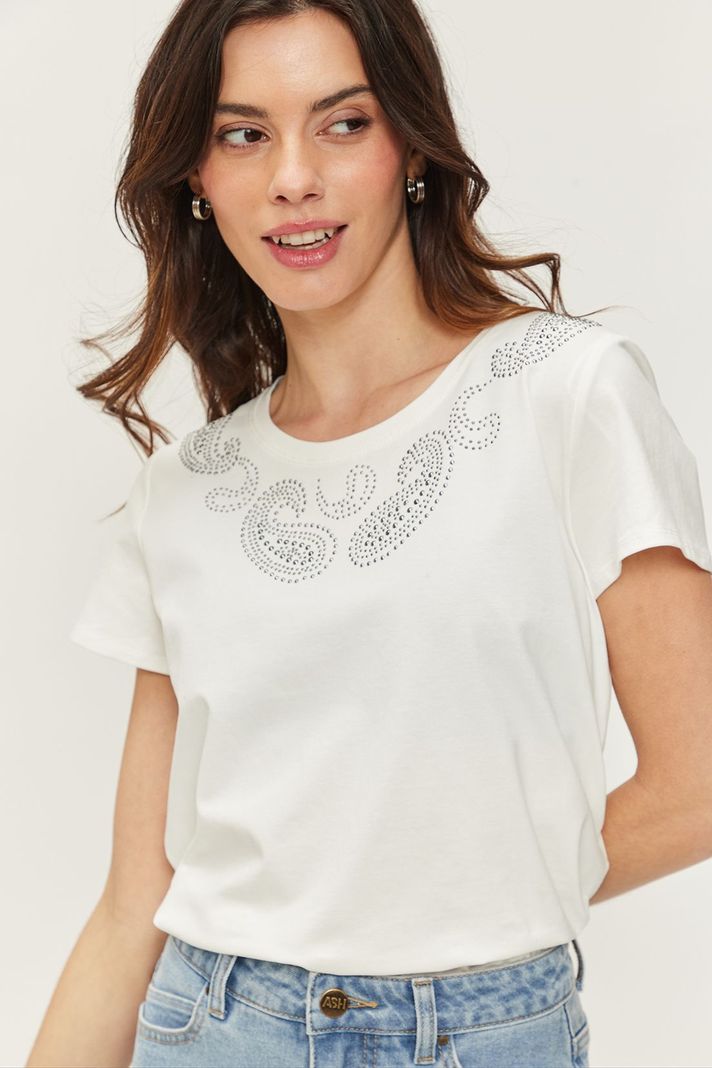 Polera Focalizada Blanco Ash 14607224003105-0