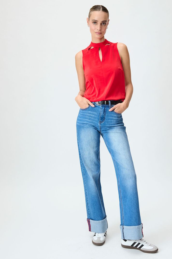 Blusa Lisa Rojo iO 14020125056103-0